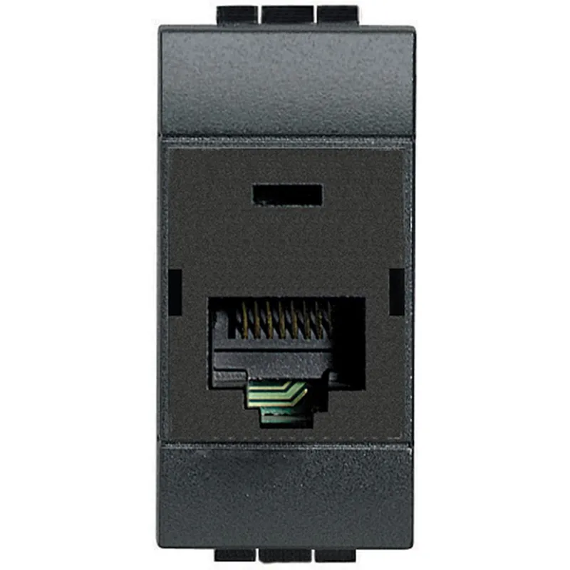 Bticino Anschlussdose L4262C6S CAT6 STP 110 anthrazit