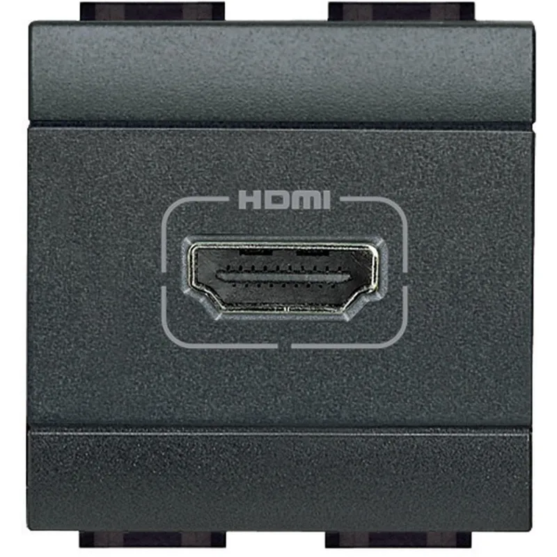 Bticino Anschlussdose L4284 HDMI anthrazit