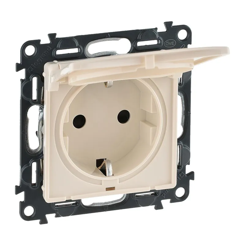 Legrand SCHUKO-Steckdose VLIFE mandelweiss