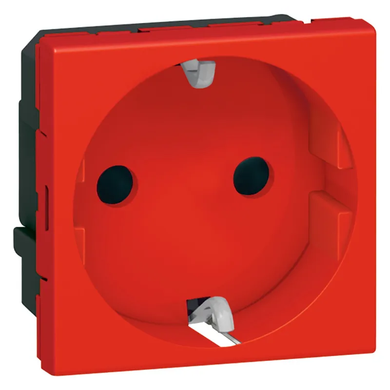 Legrand SCHUKO-Steckdose 2modulig rot
