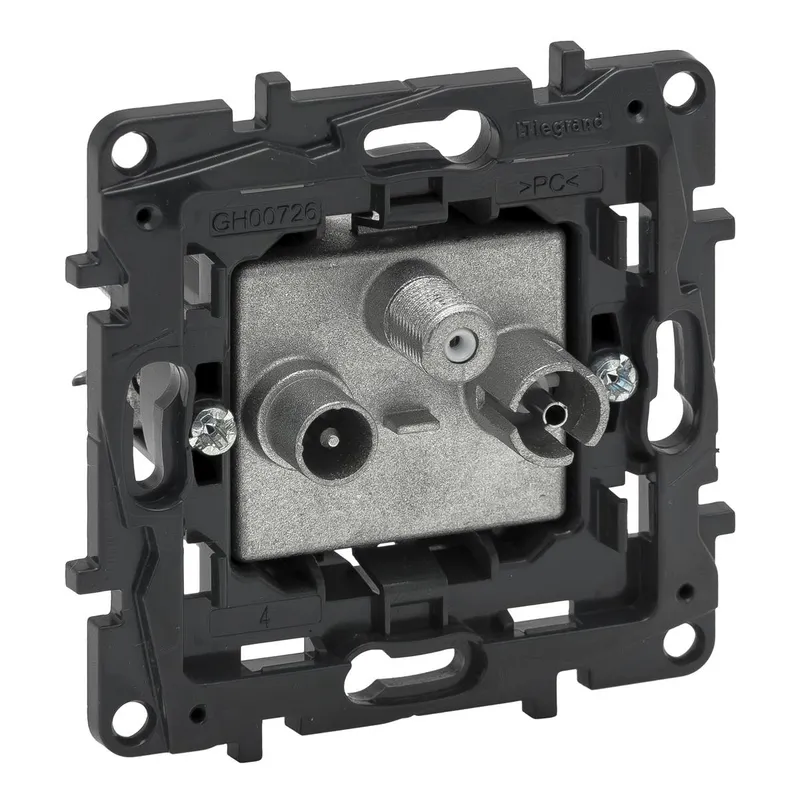 Legrand Einsatz 864058 Niloe Step Tv-R-Sat-Durchgangsd.