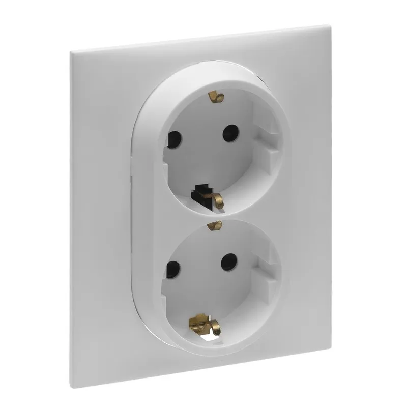 Legrand SCHUKO-Steckdose 864164 Niloe Step 1fach ultraweiß