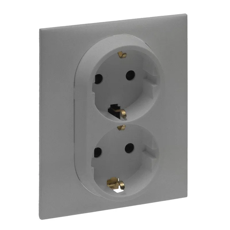 Legrand SCHUKO-Steckdose 864364 Niloe Step 1fach aluminium