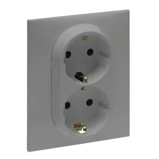 Legrand SCHUKO-Steckdose 864364 Niloe Step 1fach aluminium