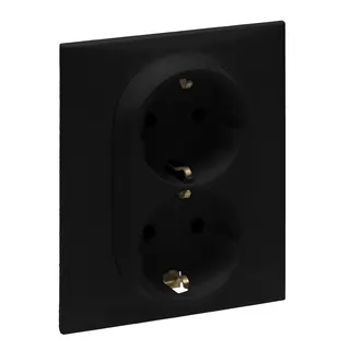 Legrand SCHUKO-Steckdose 864564 Niloe Step 1fach schwarz