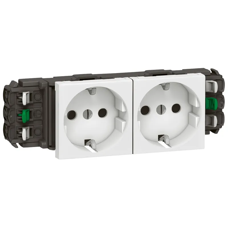 Legrand Steckdose 077402 MSC 2F DLP SL+KS WS