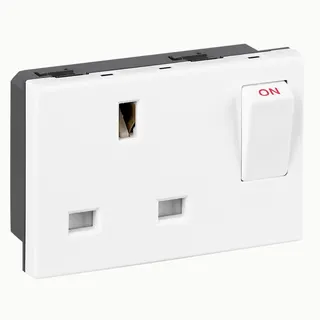 Legrand Steckdose 572130 MSC Britisch SK 3mod ws