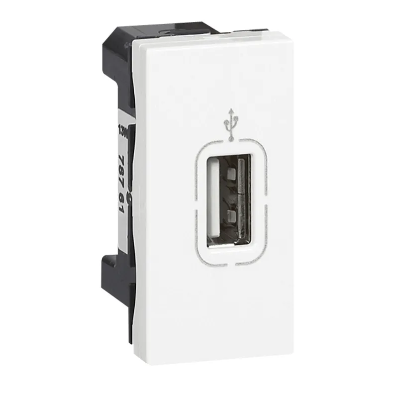 Legrand Anschlussbuchse 078761 MSC USB 1mod ws