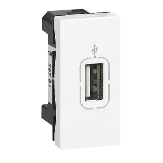 Legrand Anschlussbuchse 078761 MSC USB 1mod ws