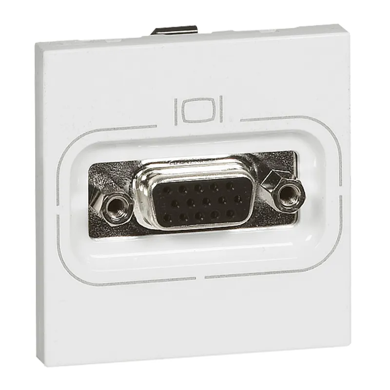Legrand Anschlusseinheit 078757 MSC HD15-Buchse 2mod ws