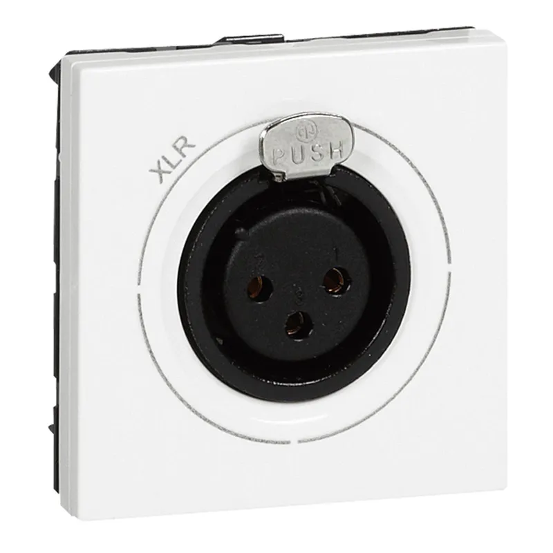 Legrand Anschlusseinheit 078755 MSC XLR-Buchse 3polig 2mod ws