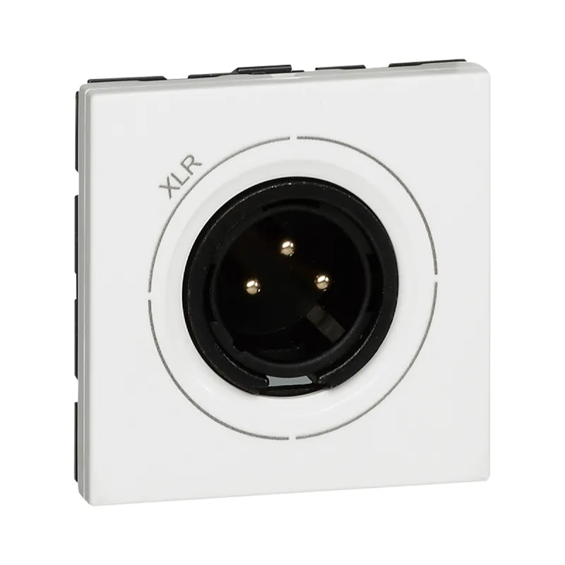 Legrand Anschlusseinheit 078756 MSC XLR-Stecker 3polig 2mod ws