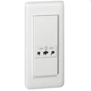 Legrand Rasiersteckdose 077586 MSC 5mod vert. ws