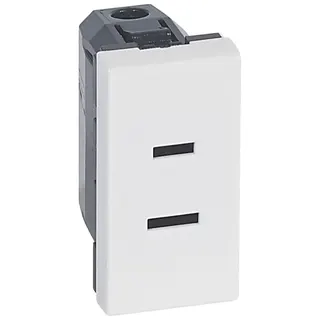 Legrand Steckdose 077503 MSC US 2polig SK 1mod ws