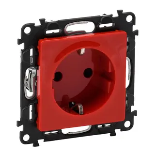 Legrand SCHUKO-Steckdose 753129 VLIFE SL KS rot