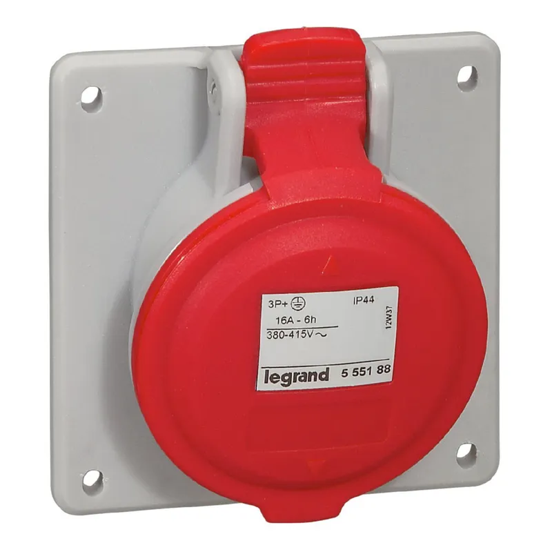 Legrand CEE-Steckdose 555188 4P 16A 415V rot IP44