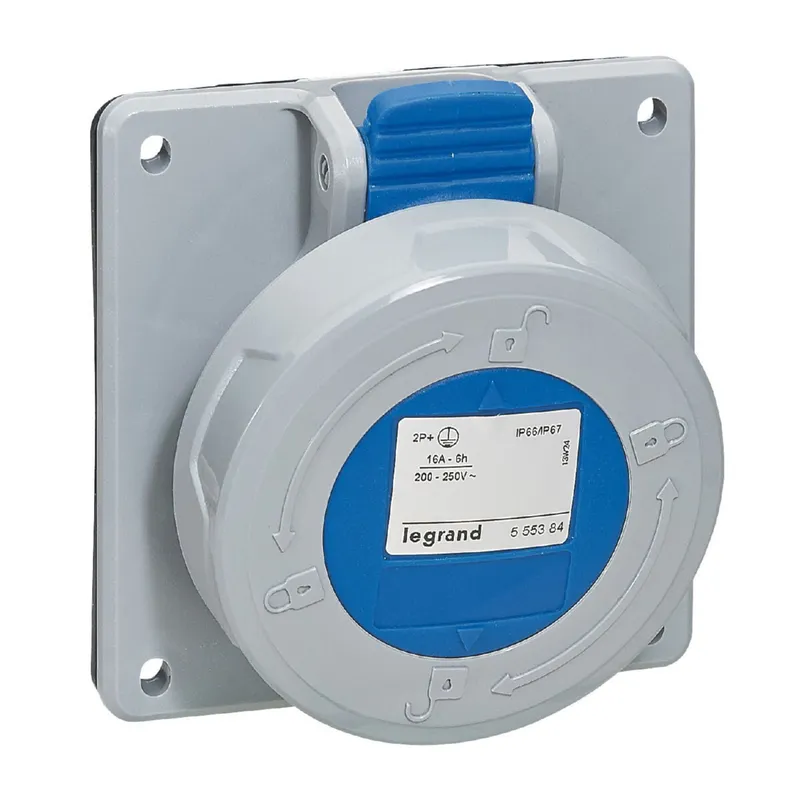 Legrand CEE-Steckdose 555384 3P 16A 230V blau IP67