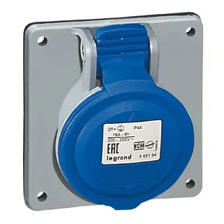 Legrand CEE-Steckdose 555184 3P 16A 250V blau IP44
