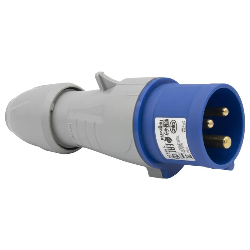 Legrand CEE-Stecker 555124 3P 16A 230V BL IP44