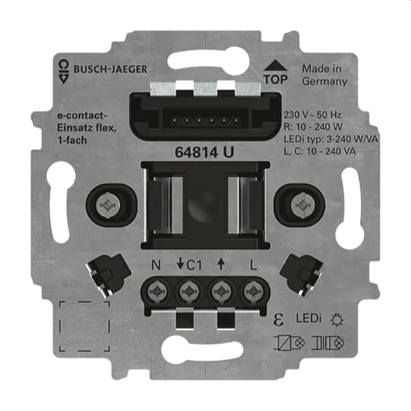 Busch-Jaeger Einsatz 64814 U e-contact-Eins. flex, 1-f