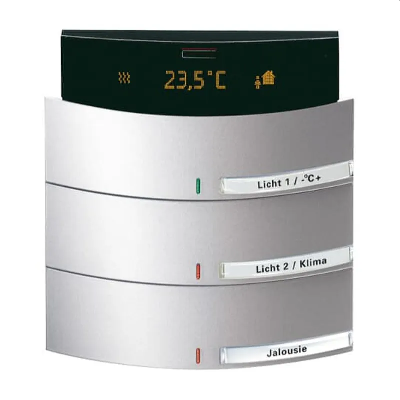 Busch-Jaeger Raumtemperaturregler 6321/38-83 triton 3/6-f.MF/IR alusi.