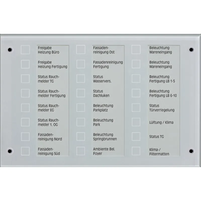 Jung Ersatz-Frontglas, Glas grün MBT2424GL