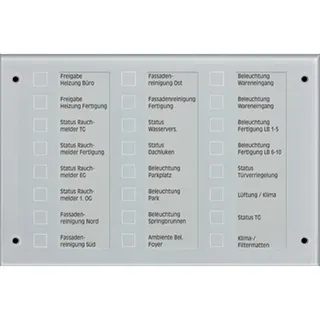 Jung KNX Melde- und Bedientableau, Glas grün MBT2424
