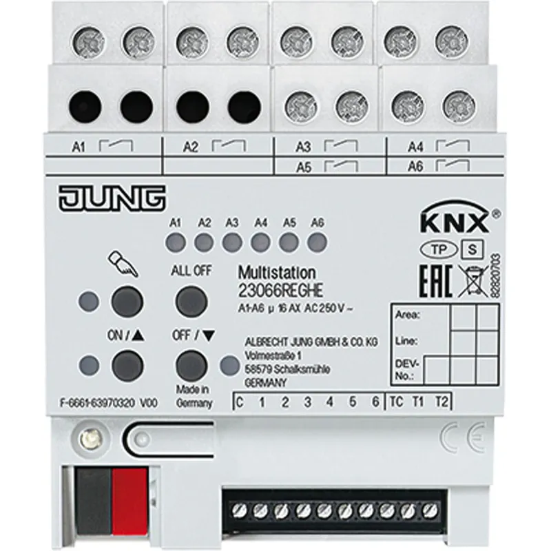 Jung KNX Multistation, AC 250 V ~ 23066REGHE