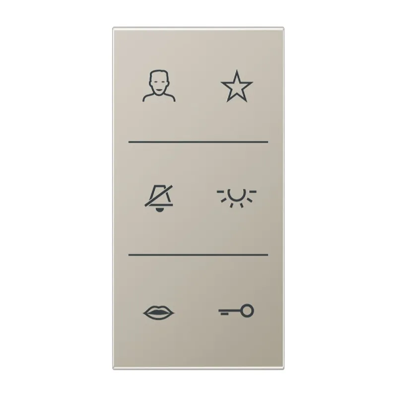 Jung Design-Cover Video, F50, Serie LS, Edelstahl SIV6ESDC