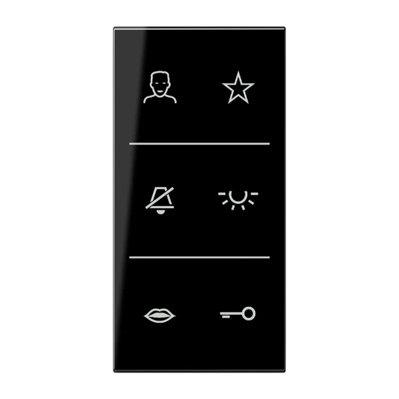 Jung Design-Cover Video, F50, Serie LS, schwarz SIV6LSDCSW