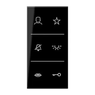 Jung Design-Cover Video, F50, Serie LS, schwarz SIV6LSDCSW