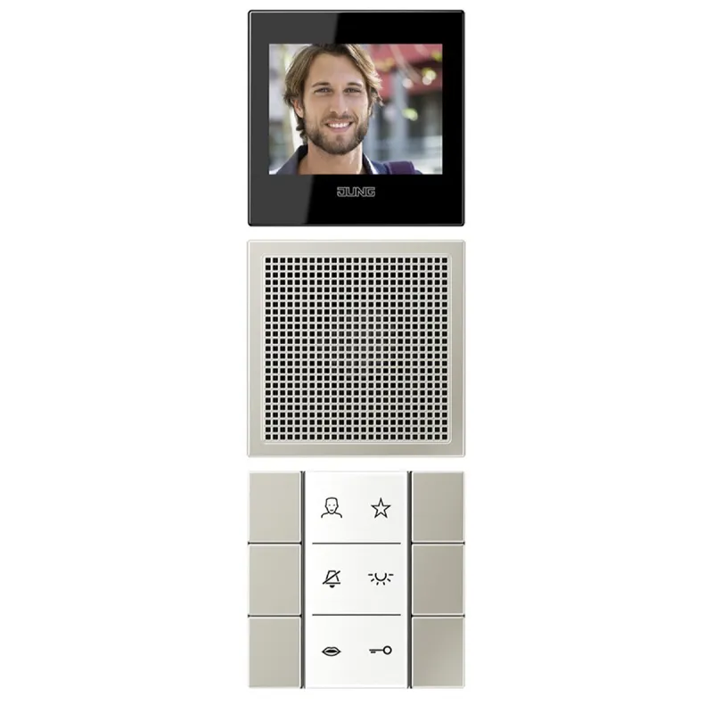 Jung Siedle In-Home-Bus Video-Innenstationen, Serie LS, Edelstahl SIVIES627