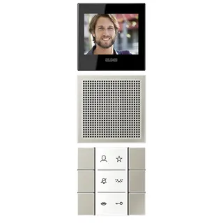 Jung Siedle In-Home-Bus Video-Innenstationen, Serie LS, Edelstahl SIVIES627