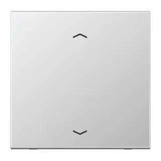 Jung EnOcean Funk-Wandsender 2-kanalig, mit Pfeilsymbolen, Serie LS, Aluminium ENOAL2990P-L