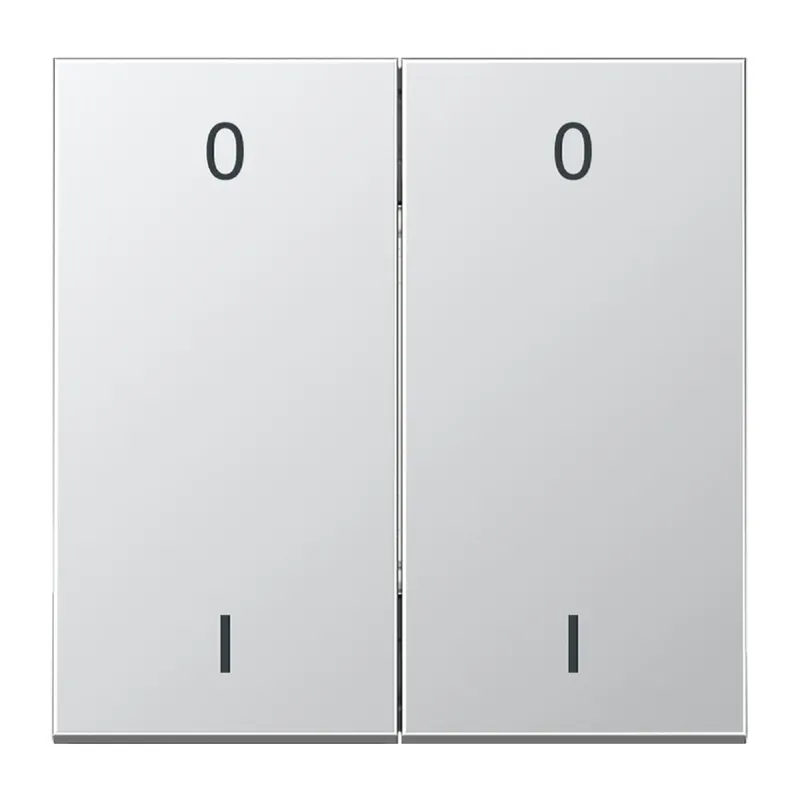 Jung EnOcean Funk-Wandsender 4-kanalig, Symbole 0 I, Serie LS, Aluminium ENOAL2995-01-L