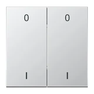 Jung EnOcean Funk-Wandsender 4-kanalig, Symbole 0 I, Serie LS, Aluminium ENOAL2995-01-L