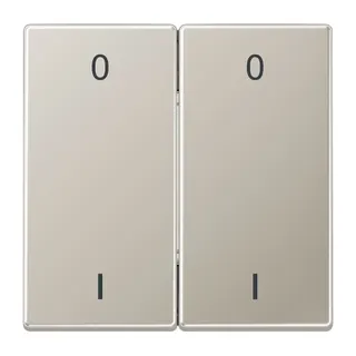 Jung EnOcean Funk-Wandsender 4-kanalig, Symbole 0 I, Serie LS, Edelstahl ENOES2995-01-L