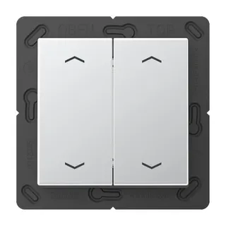 Jung EnOcean Funk-Wandsender 4-kanalig, mit 4 Pfeilsymbolen, Serie A, aluminium ENOA595MPAL