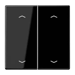 Jung EnOcean Funk-Wandsender 4-kanalig, mit 4 Pfeilsymbolen, Serie LS, schwarz ENOLS995MPSW