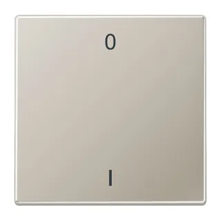 Jung EnOcean Funk-Wandsender 2-kanalig, Symbole 0 I, Serie LS, Edelstahl ENOES2990-01-L
