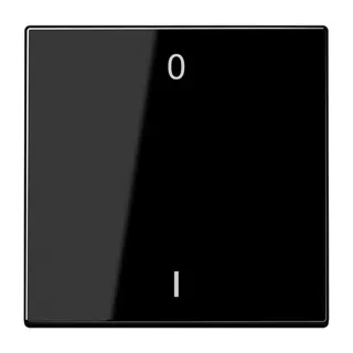 Jung EnOcean Funk-Wandsender 2-kanalig, Symbole 0 I, Serie LS, schwarz ENOLS990-01SW