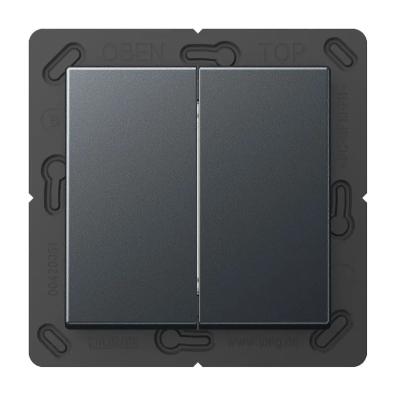 Jung Bluetooth® Low Energy Funk-Wandsender 4-kanalig, Serie A, anthrazit matt BLEA595ANM