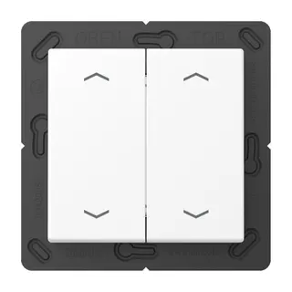 Jung EnOcean Funk-Wandsender 4-kanalig, mit 4 Pfeilsymbolen, Serie A, schneeweiß matt ENOA595MPWWM