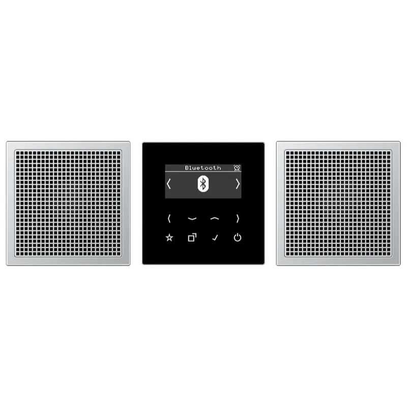Jung Smart Radio DAB+ Bluetooth®, Set Stereo, Serie LS, Aluminium DABAL2BT
