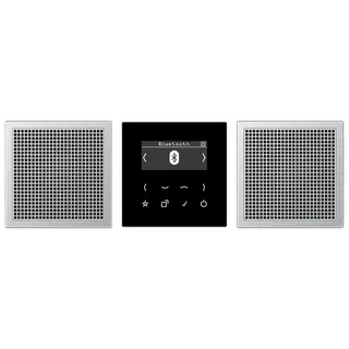 Jung Smart Radio DAB+ Bluetooth®, Set Stereo, Serie LS, Aluminium DABAL2BT