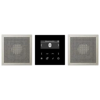 Jung Smart Radio DAB+ Bluetooth®, Set Stereo, Serie LS, Edelstahl DABES2BT