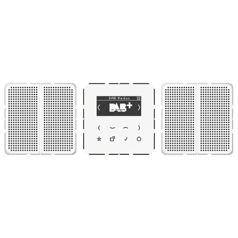 Jung Smart Radio DAB+, Set Stereo, Serie CD, alpinweiß DABCD2WW