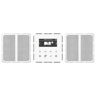 Jung Smart Radio DAB+, Set Stereo, Serie CD, alpinweiß DABCD2WW