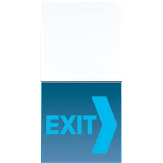 Jung LED-Lichtsignal "Hinweis", blau, Serie LS, alpinweiß (lackiertes Aluminium) LS539N71WWLEDB
