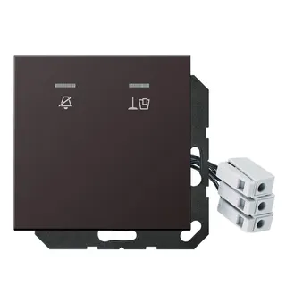 Jung Hotelabdeckung mit LED-Einheit 230 V, Außenstelle, Serie LS, dark (lackiertes Aluminium) ALCUKO5M230D